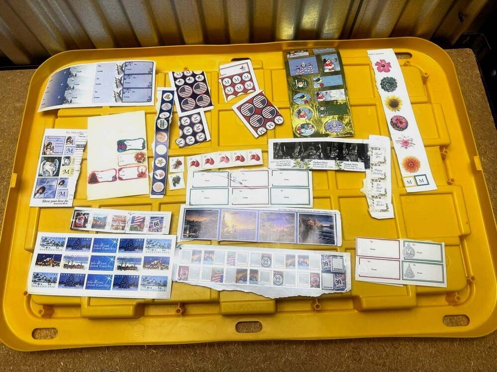 Large Lot Stickers Gift Tags Seals Christmas Holiday Assorted